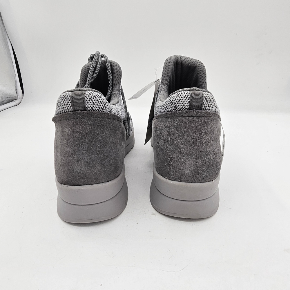 Aqua College Womens Shyla Sneakers Multi Knit Leather Lace Up Waterproof Grey 11 - Picture 4 of 14